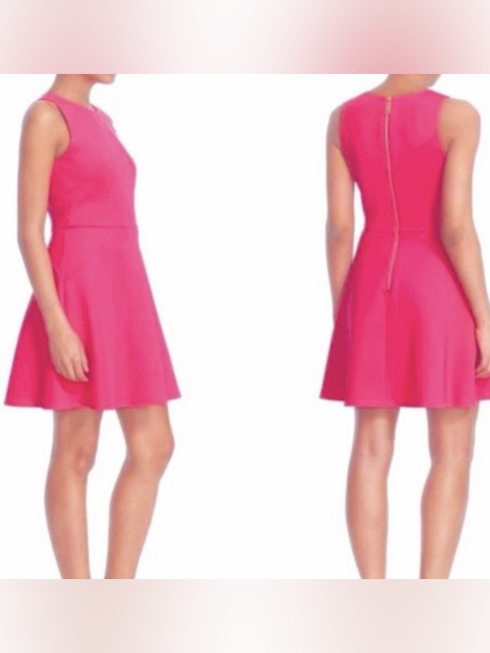 Ted Baker Hearn Sleeveless Fit And Flare Skater Mini Dress Hot Pink (107) — image 2 of 5